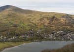 [The village of Llanberis, sat below the slopes of Moel Elio. Taken from above Vivian Quarry, 2 kb]