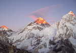 [Everest at Sunset, seen from Kala Pattar, Nepal., 2 kb]