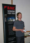 [Stu McAleese fronting the successful Expedition Symposium at Plas y Brenin, 2009., 2 kb]