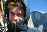 [Rob Greenwood wearing the RAB Generator Alpine on the Shield, El Capitan., 3 kb]