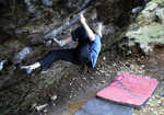 [Tom Williams climbing Mr Fantastic, V12, Jerry's Roof Boulder, Llanberis., 3 kb]