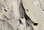 Leo Houlding free climbing the 'A1 Beauty' - high on The Prophet, El Capitan, 3 kb