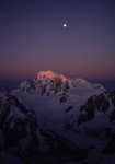 [Sunrise on Mt Blanc from Les Courtes, 1 kb]