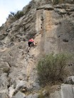 Nick Colton, Sport Climbing on Elendlgliches at Alcalali, Spain.