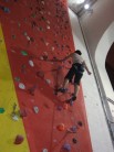 Indoor Lead Climb- one of the first times!!