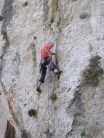 Nick Colton climbing at Segaria Ridge North Face, Spain