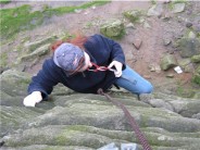 climbing in the cold. my hands were freezing