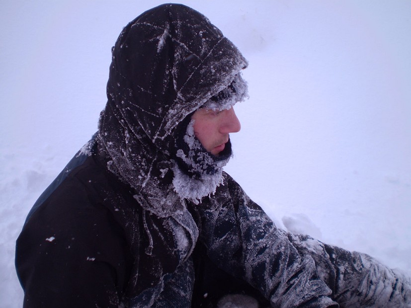Mike is quite cold after descending Ben Cruachan in a white-out  © Sim_Sim