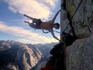 On day 3 of the Regular NW Face Route on Half Dome