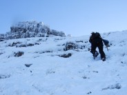 winter climbing in the brecon beacons