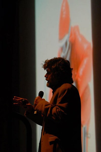 Reinhold Messner had a capacity croud at the leisure centre for - Passion for Limits.  © KMF