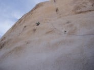 Dave Musgrove Jnr, The Gunslinger, North Astro Dome, Joshua Tree. Climbed with the old man.