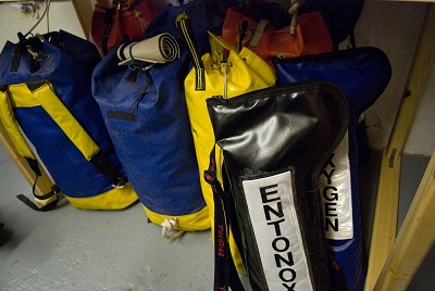 Entonox, Oxygen and Rope - the tools of the mountain rescuer  © Mark Reeves