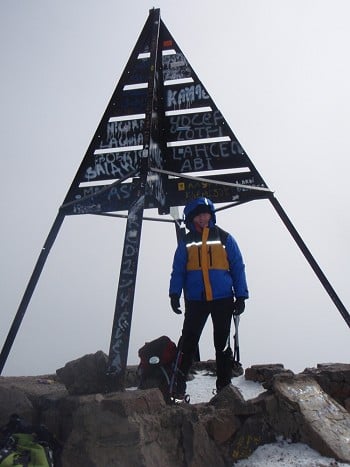 Toubkal summit - fkn freezing!!  © Caralynr