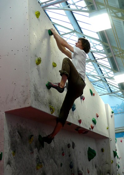 Micky Page Competing at Climb Newcastle  © Climb Newcastle