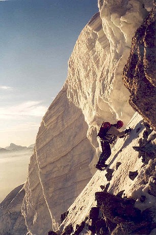 On the North buttress of the Chardonnet