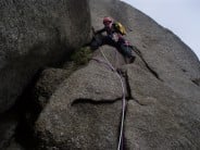 Arran South Ridge Direct Cir Mor "Kenny Kennworthy when he used to climb"