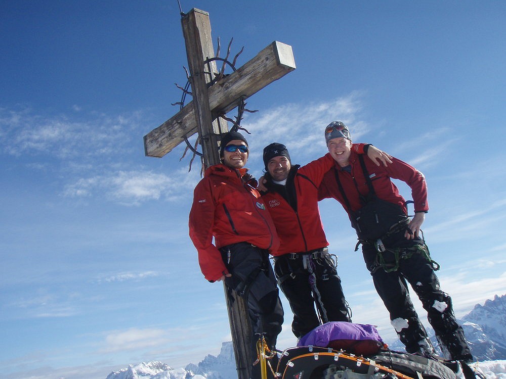 The Three Muskateers on Col de Lana  © Ray Sullivan