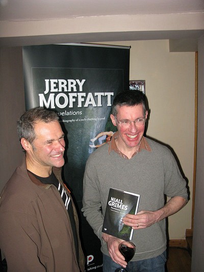 Jerry Moffatt and Niall Grimes  © Mick Ryan - UKClimbing.com