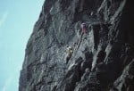 Climber: Tony Shepherd and Cliff Fanshawe. The Cumbrian E4/5 6b***, Esk Buttress