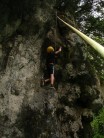 Top roping Southstone, not sure of the name of the climb.