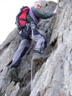 second pitch on cneifion arete, ogwen.