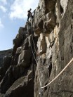"I always hang my wires out to dry mid-pitch". On The Beastly Traverse (VDiff), Swanage