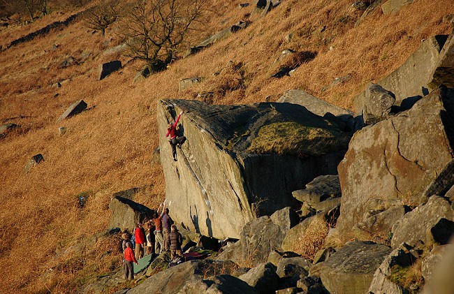 Not To Be Taken Away (V4 or E2), Stanage  © Jamie Moss