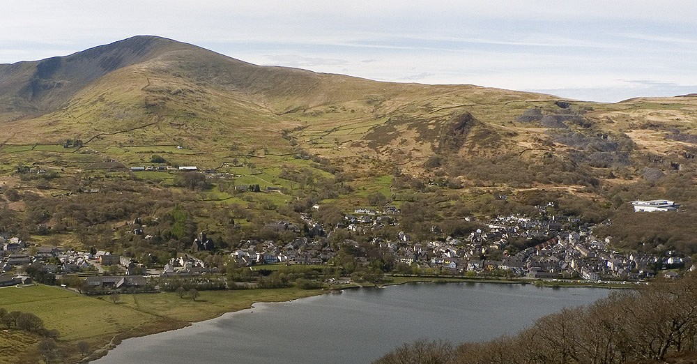 The village of Llanberis, sat below the slopes of Moel Elio. Taken from above Vivian Quarry  © Jack Geldard
