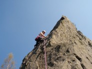 Leading Introductory Rib, Wallowbarrow Crag.