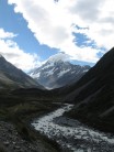 Hooker river and Mt Cook.