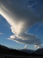 Clouds formed by Mt Cook.<br>© daviesdan