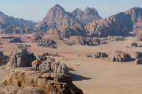 endless sandstone: the view from Jebel Burdah, Wadi Rum, Jordan