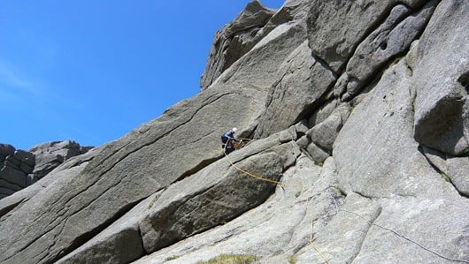 Dr Death on s.ridge direct.. pitch 7.  © Chris Beck