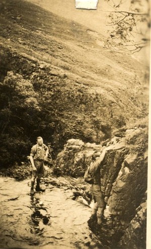 Ghyll Scrambling in the 1930's  © Jamie Simpson - Alpine Dragons