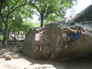 Bouldering in central park