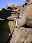 Climbing at Stanage End - CMC Trip to "Hope Works" - Summer 03
