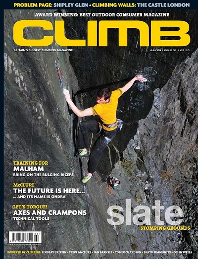 Climb magazine - July 2009  © Climb magazine