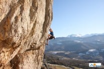 A lovely 7b+ at Roquefixade in the Ariège