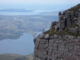 Topping out on a hazy day in Coigach