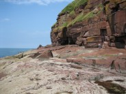 Climbing St Bees Head - Lake District