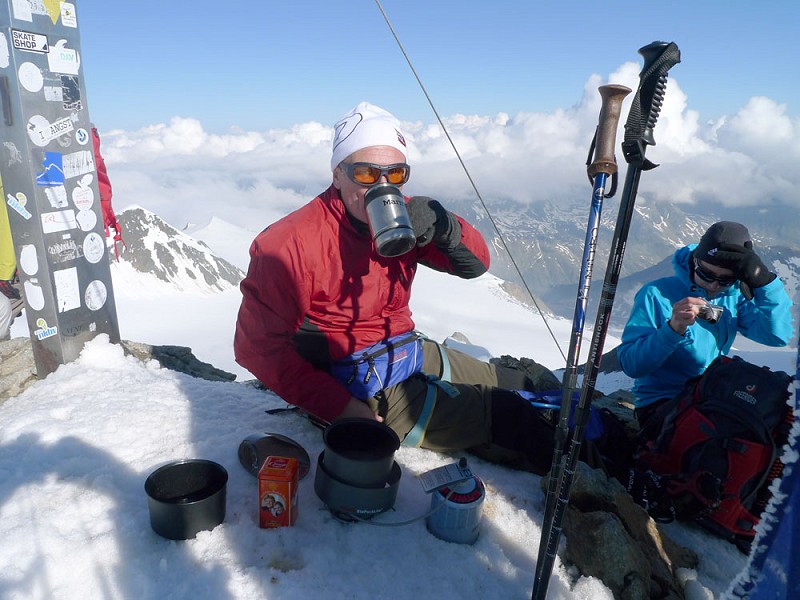 And the freshly brewed coffee, Illy of course, and yes that is a French press cup, was good  © Mick Ryan - UKClimbing.com