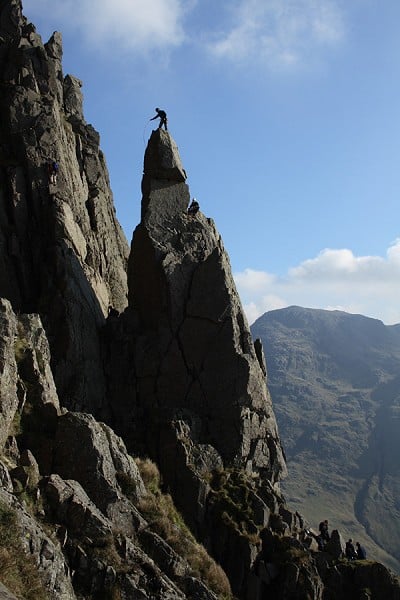 Climbers on Napes Needle and Needle Ridge  © Dan Bailey - UKHillwalking.com