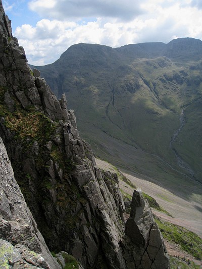 Climbers on Needle Ridge.  © Dan Bailey - UKHillwalking.com