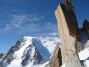 Mont Blanc du Tacul from the Cosmiques Arete