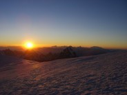 Sunrise view from Mt. Blanc