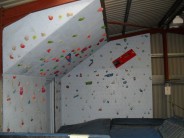 Indoor training wall built by myself and Gareth