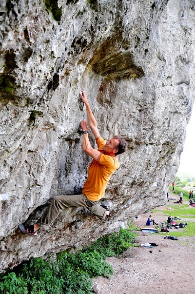 The Matador versus some steep limestone bouldering  © Kevin Avery