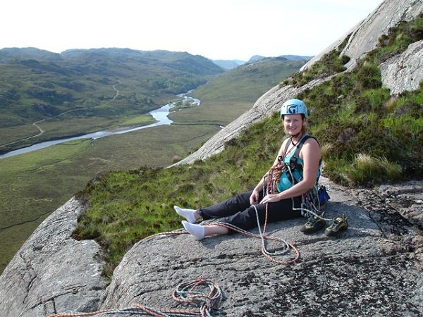 A brief rest from climbing on Carn Gorag @ 32 weeks  © Heike Collection