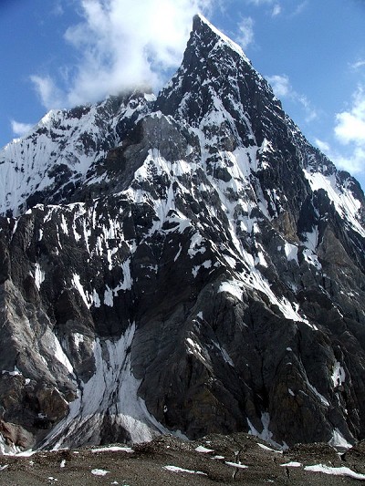 Mitre Peak, 6025 m., from Baltoro (Concordia). Pakistan.  © tomchyk